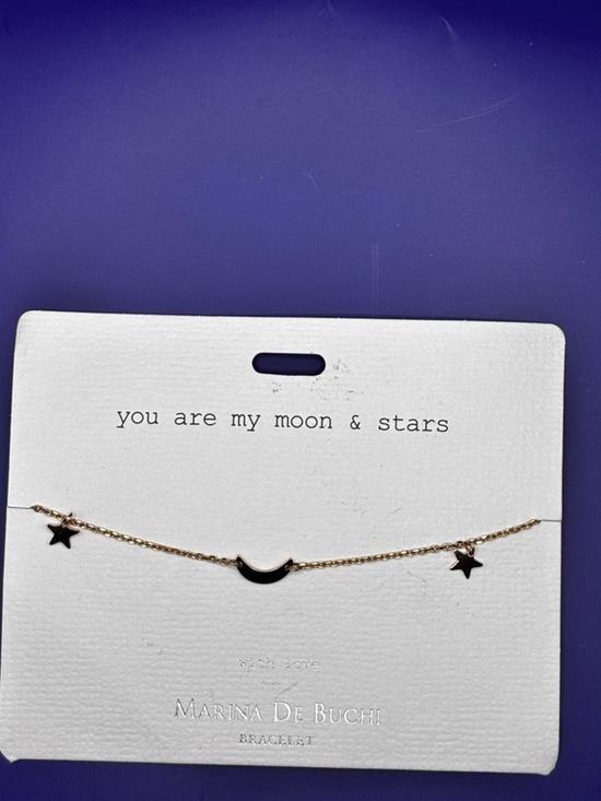Marina De Buchi Jewelry - Gold Plated Moon Stars Freedom Bracelet NWT